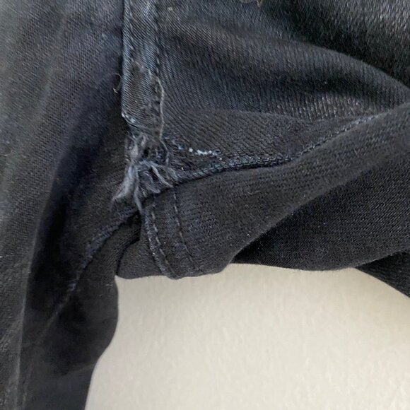 Amiri Glitter Snake Patch Broken Skinny Jeans Distressed Sz 30 FLAW - Picture 6 of 14